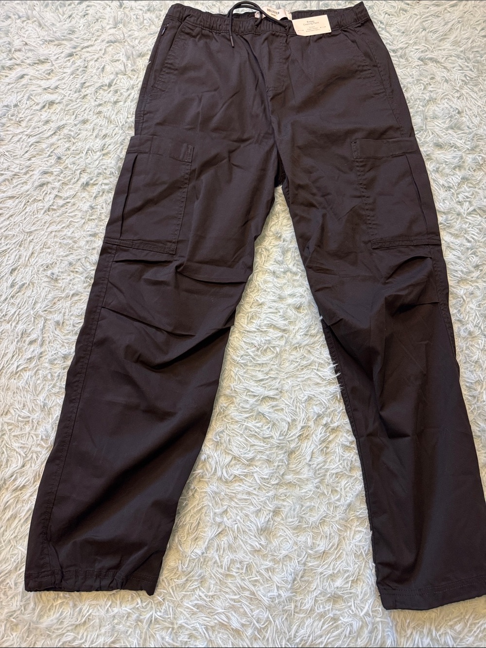 Hollister Men's baggy Black Cargo Pants cooling pants men’s Small